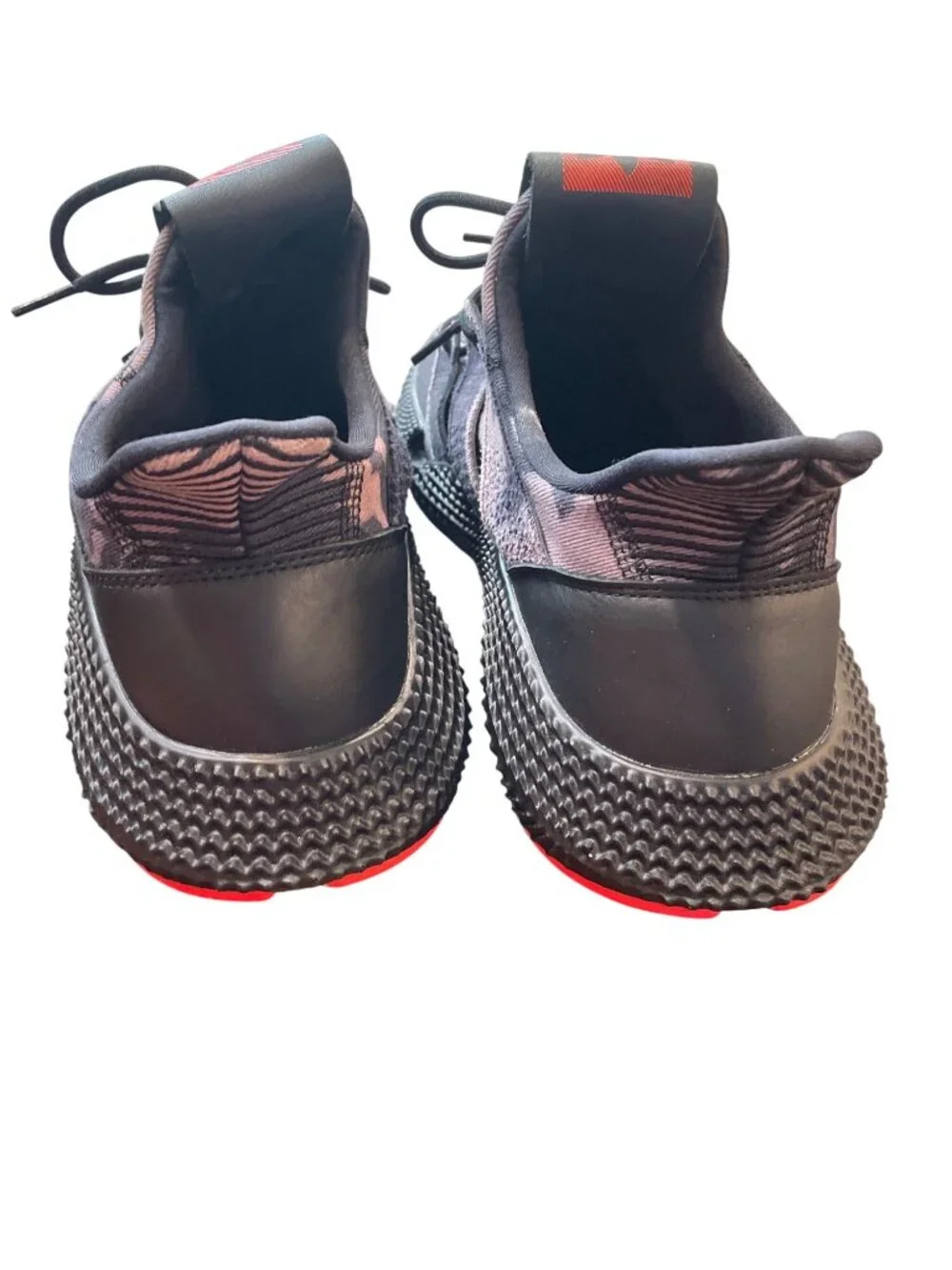 Adidas mens prophere bleached black camo roque denim sneakers sz 13 SKU 10481